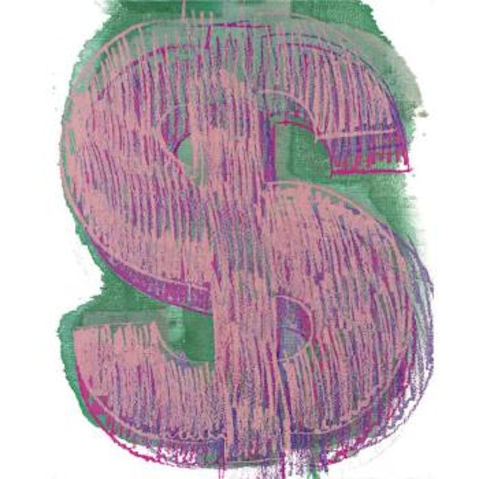 Dollar sign by Andy Warhol