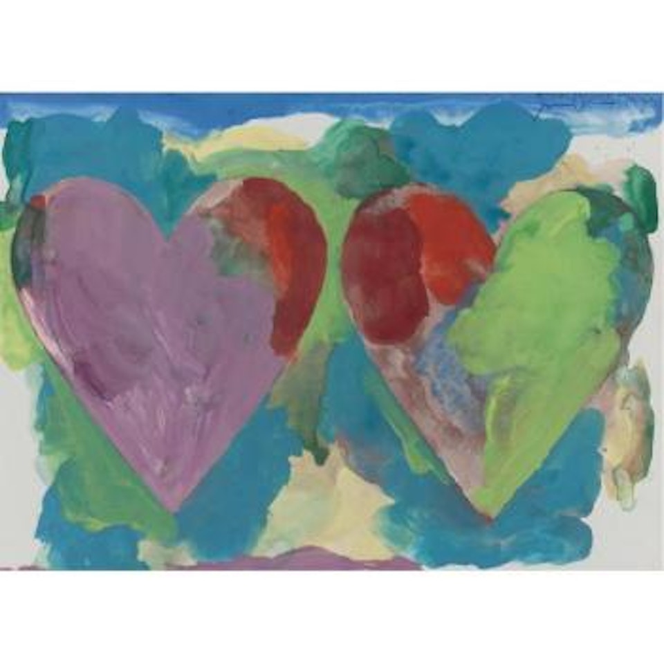 Double hearts III by Jim Dine