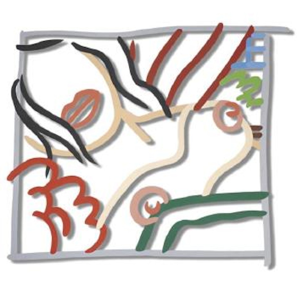 Bedroom brunette doodle by Tom Wesselmann