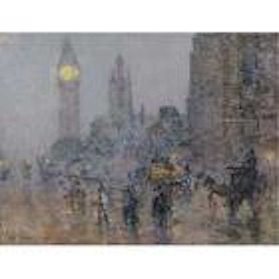 Big Ben at night, London by Childe Hassam