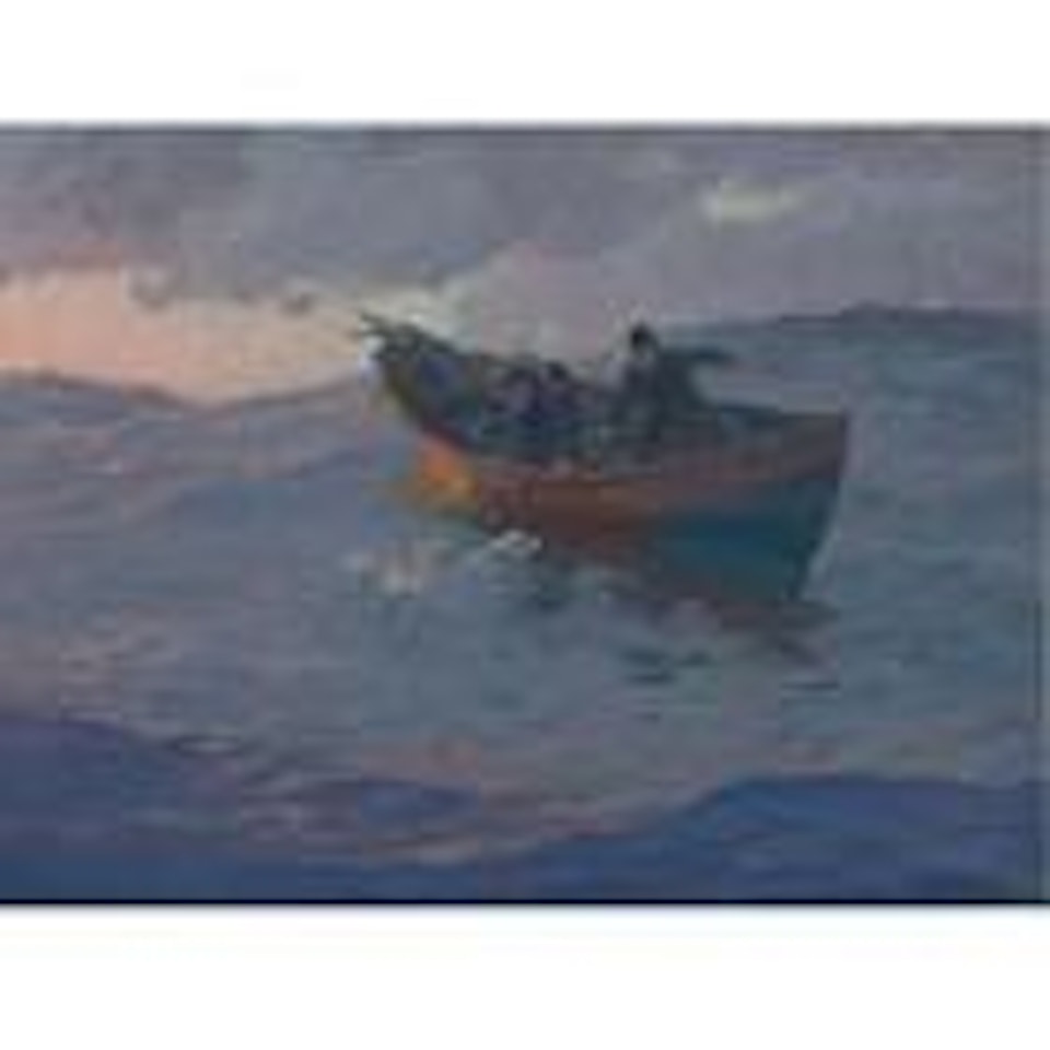 Struggle for the catch by Edward Henry Potthast