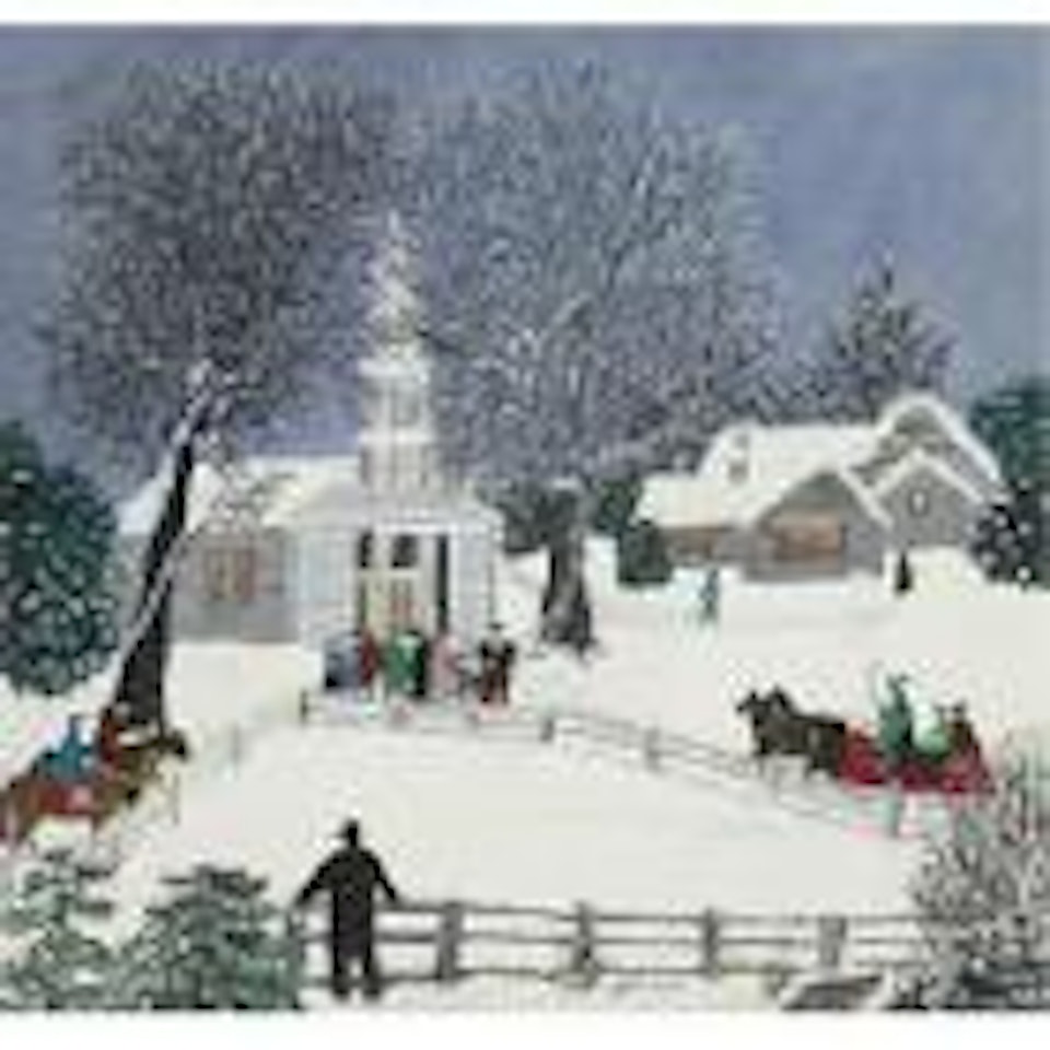 We are coming to church by Grandma Moses