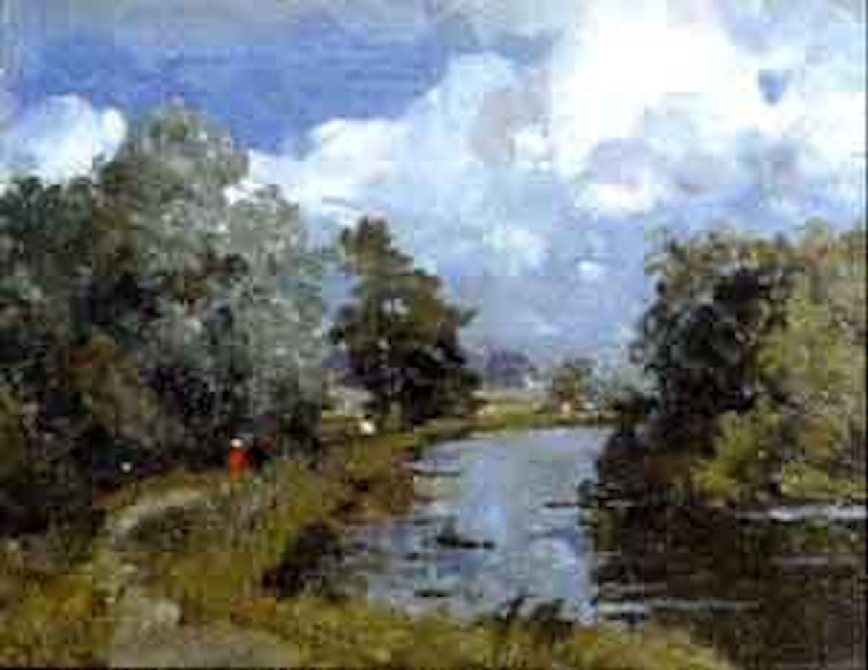 River landscape by Campbell Mellon