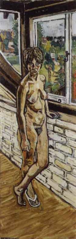 Art student at 7 Hardy Road by John Bratby