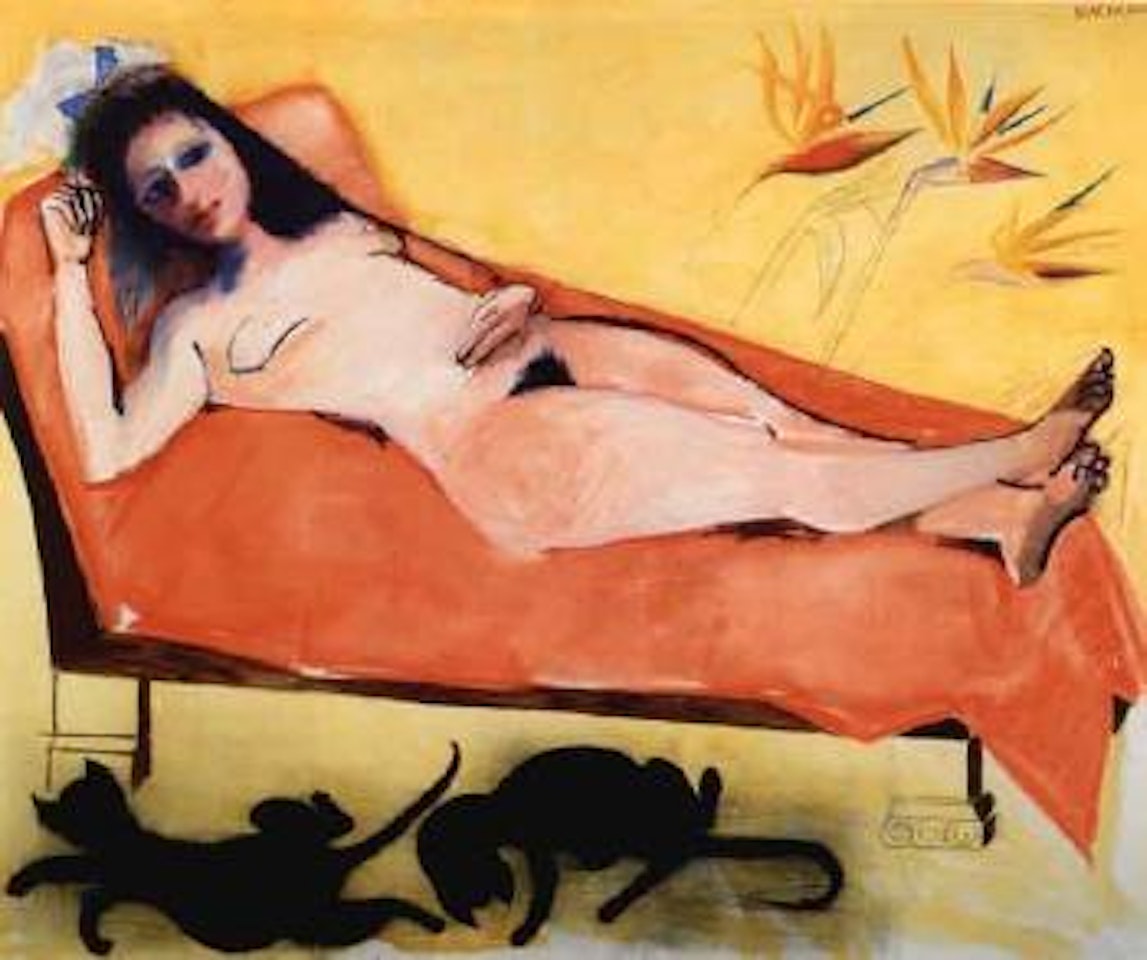 Reclining nude by Charles Blackman