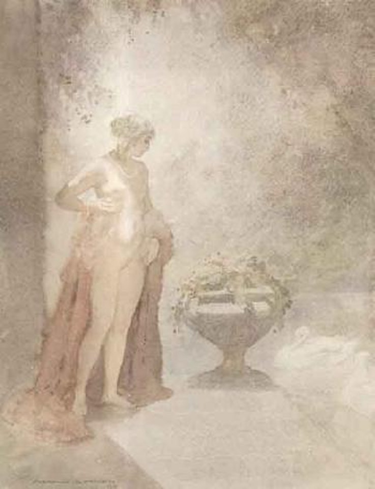 Leda and the swan by Norman Alfred Williams Lindsay