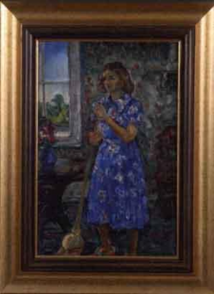 Julia, interior genre scene by Walter Emerson Baum