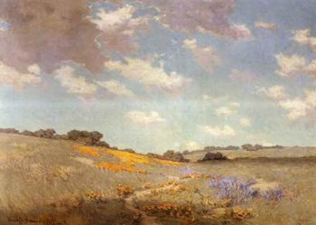 California hills by Granville Redmond