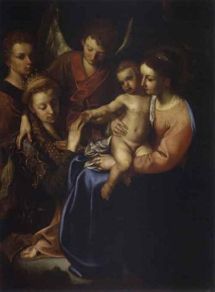 Mythical marriage of St Katharina by Annibale Carracci