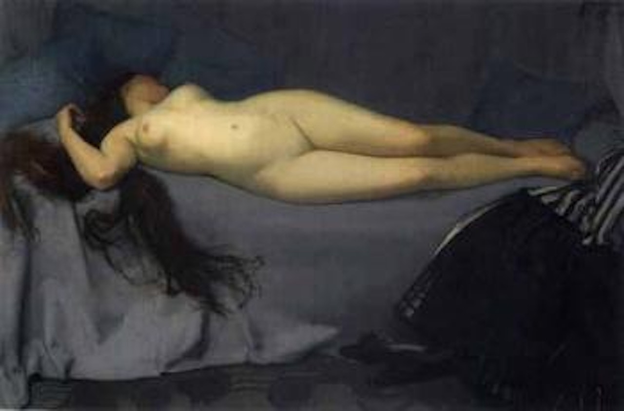 Reclining nude by Jacques Majorelle