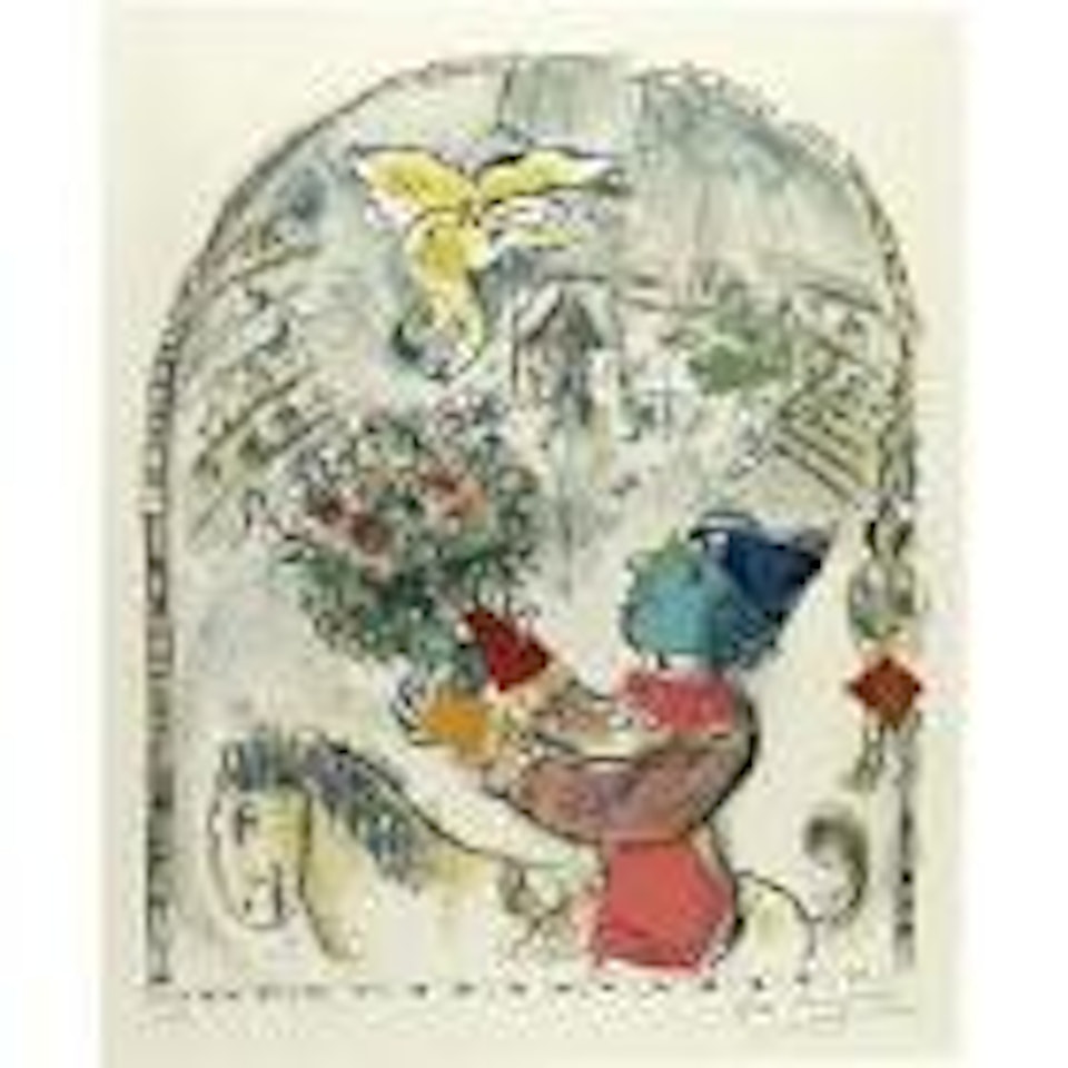 Circus with the angel by Marc Chagall