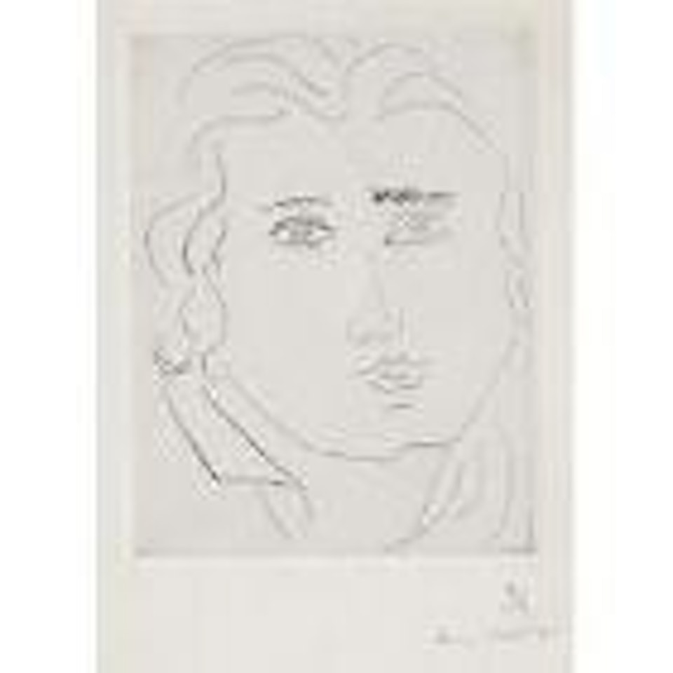 Tete de jeune fille aux sourcils by Henri Matisse