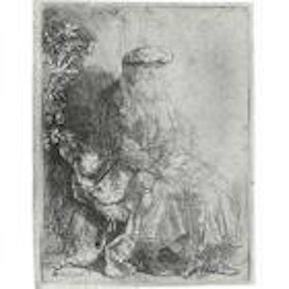 Abraham and Isaac by Attributed to Rembrandt Harmensz van Rijn