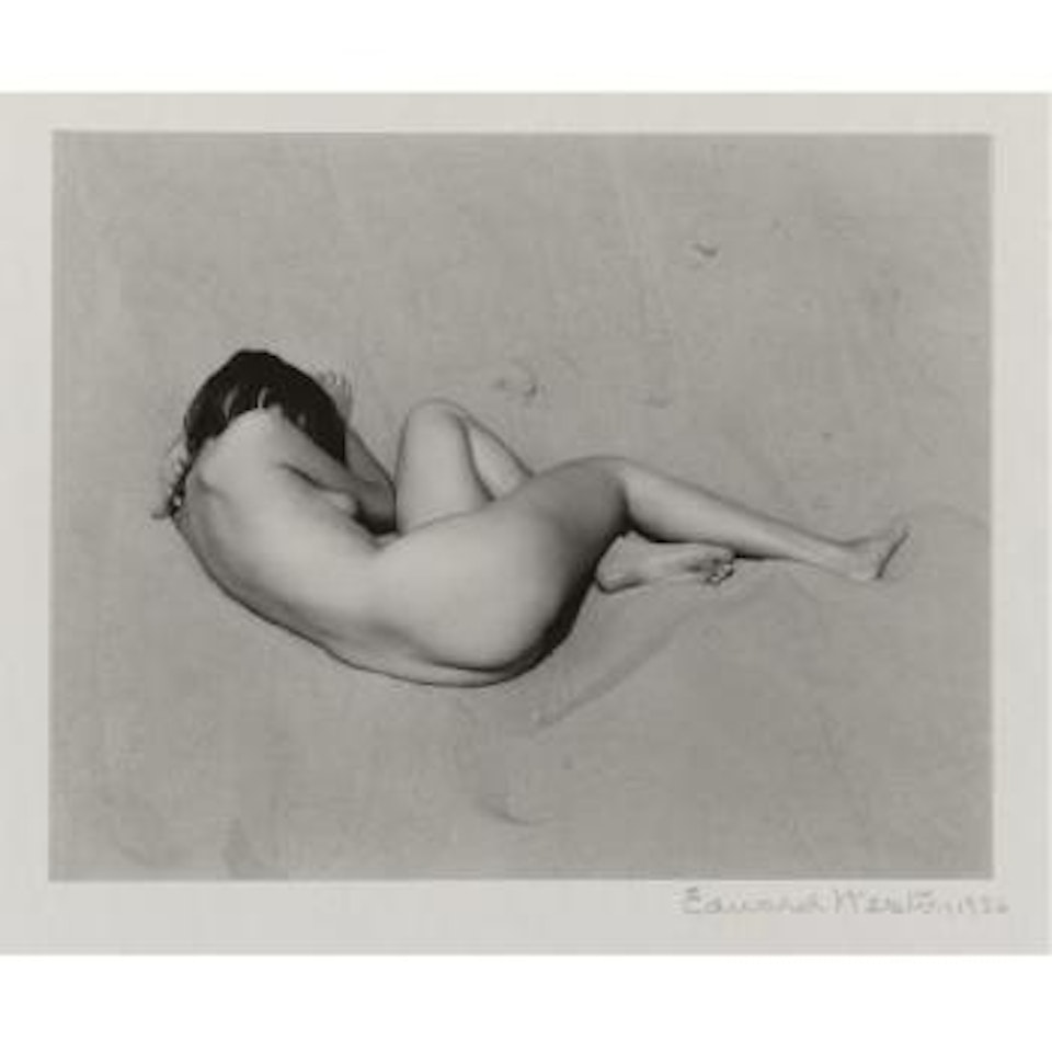 Nude on sand by Edward Weston