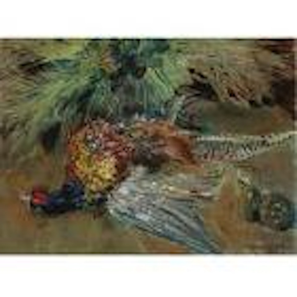 Still life with pheasant by Konstantin Alekseevich Korovin