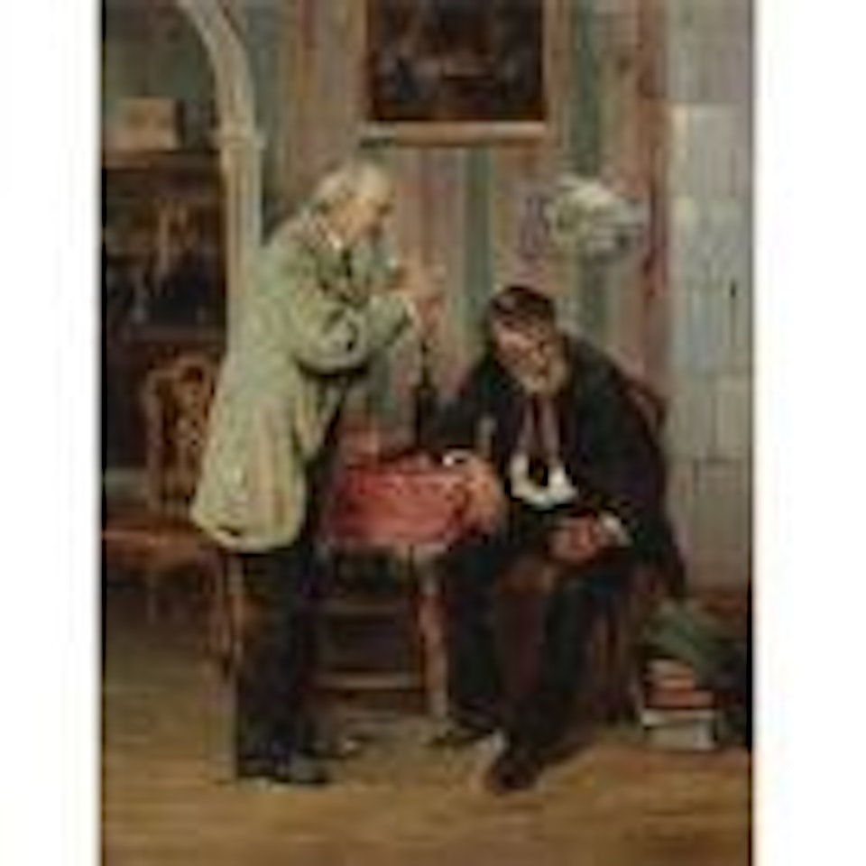 At the bar by Vladimir Makovsky