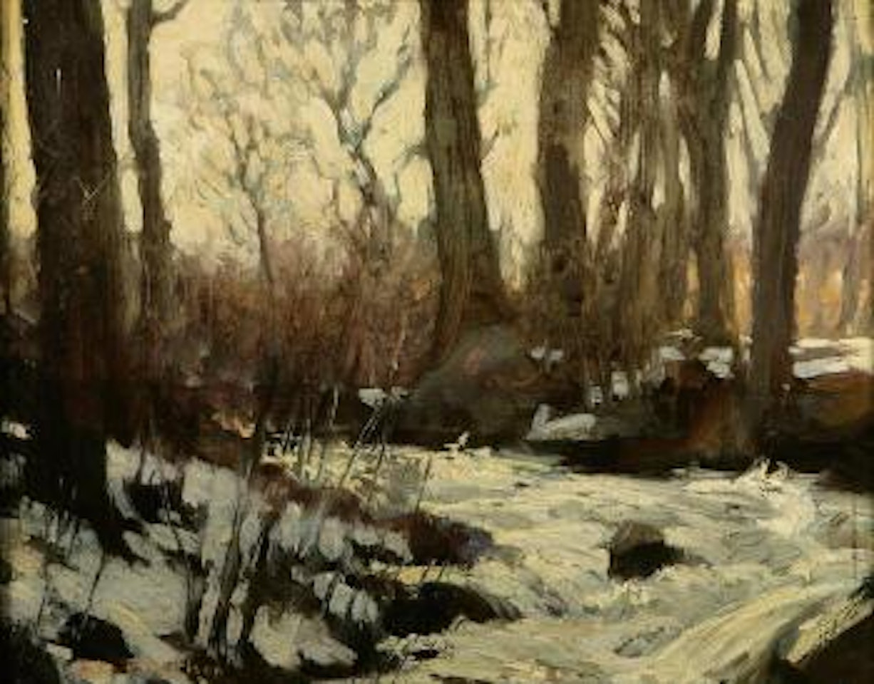 Stream in winter by John Fabian Carlson