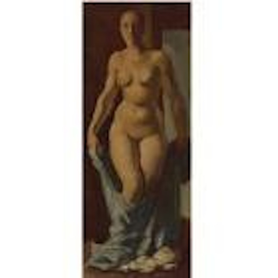 Standing nude by Alexander Evgenievich Yakovlev