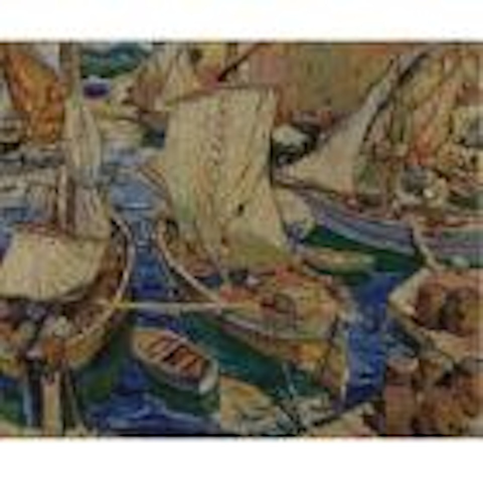 Fishing port in Saint Tropez by Mela Muter