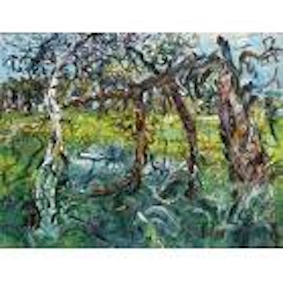 Broken tree and frog pond by John Perceval