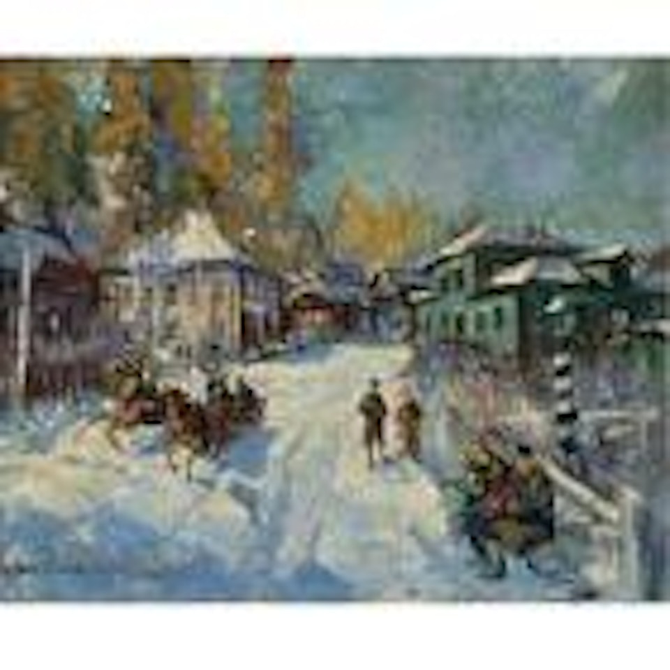 Russian winter by Konstantin Alekseevich Korovin