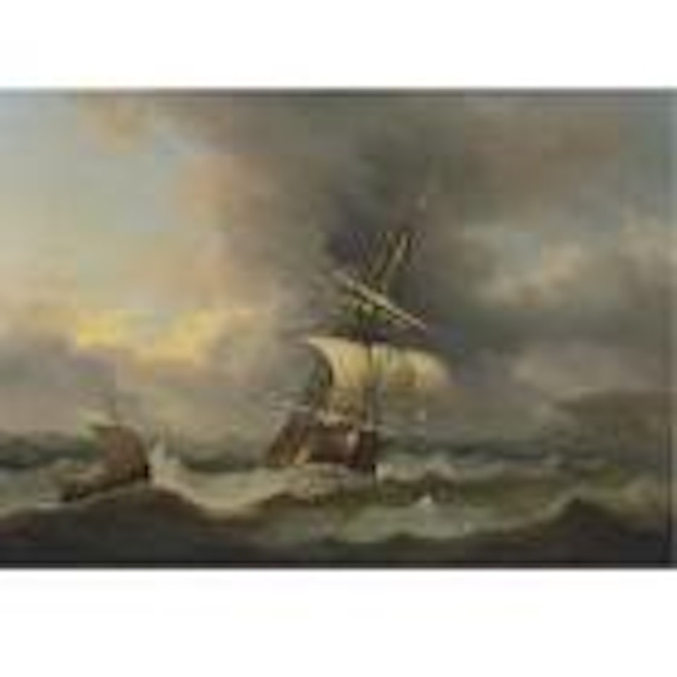 Shortening sail off South Foreland by Thomas Luny