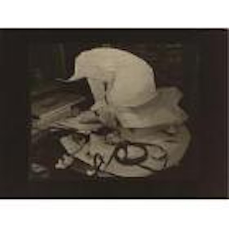 Still life - paper over lamp by Josef Sudek