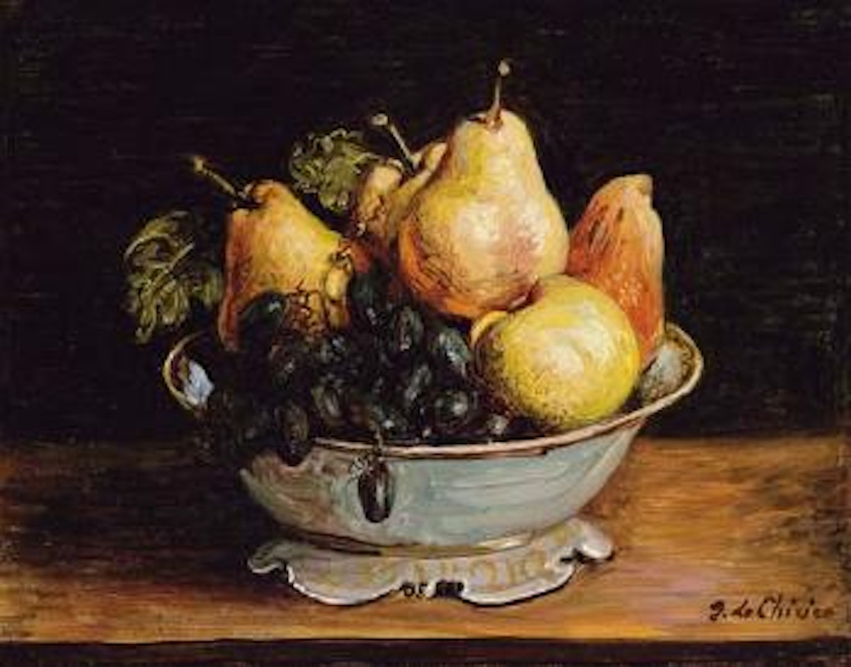 Vita silente di frutta by Giorgio de Chirico