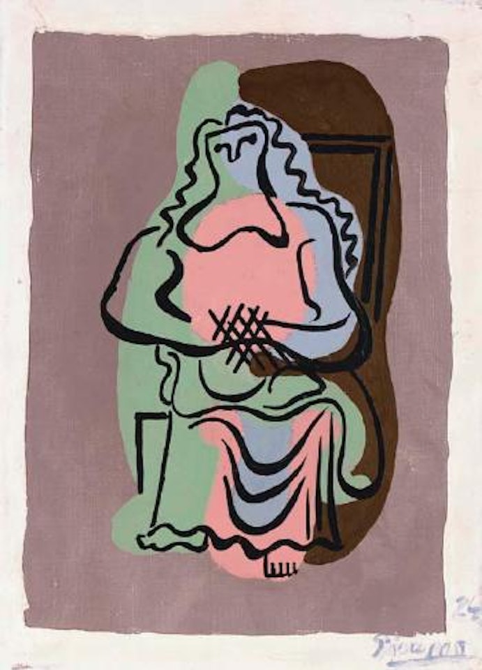 Femme assise by Pablo Picasso