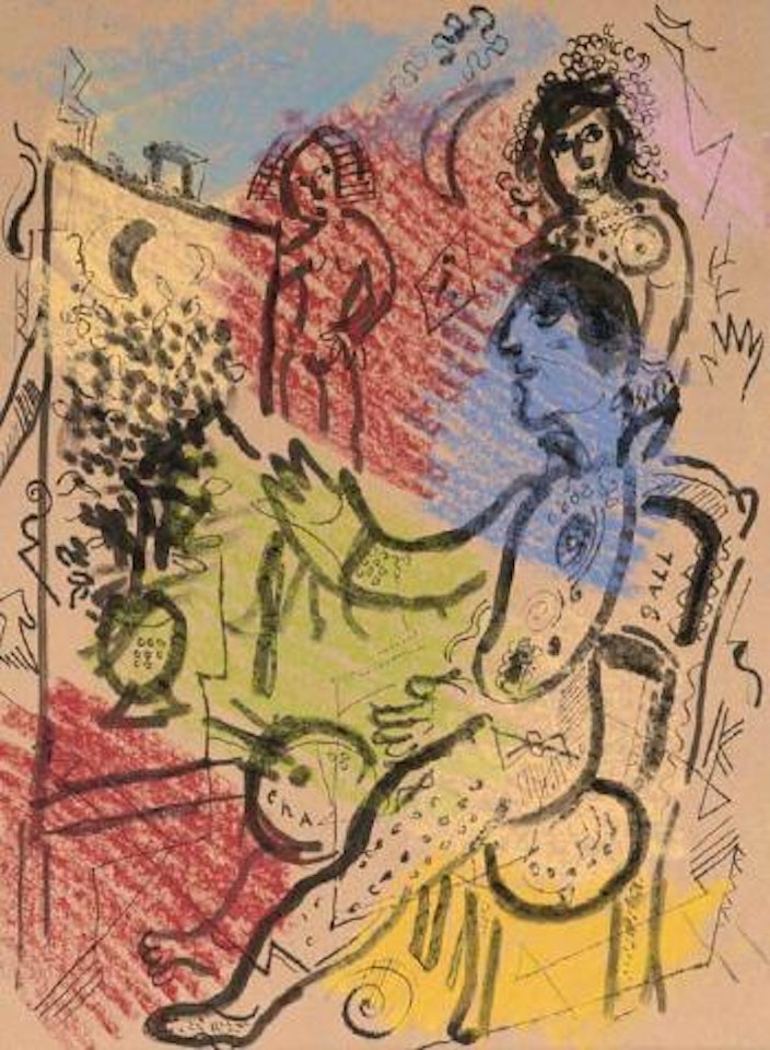 Peintre au chevalet by Marc Chagall