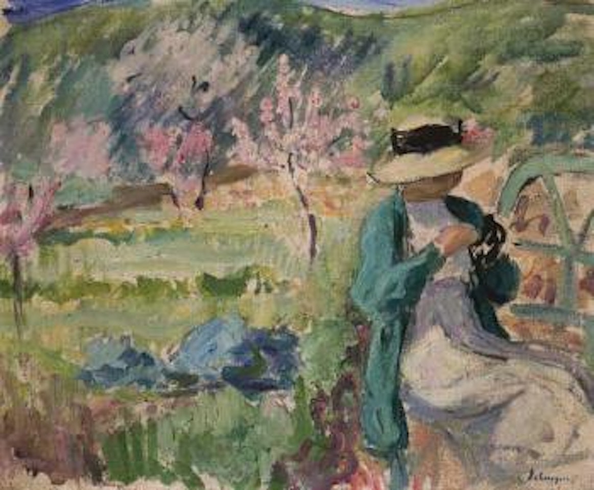 Jeune fille dans un verger by Henri Lebasque