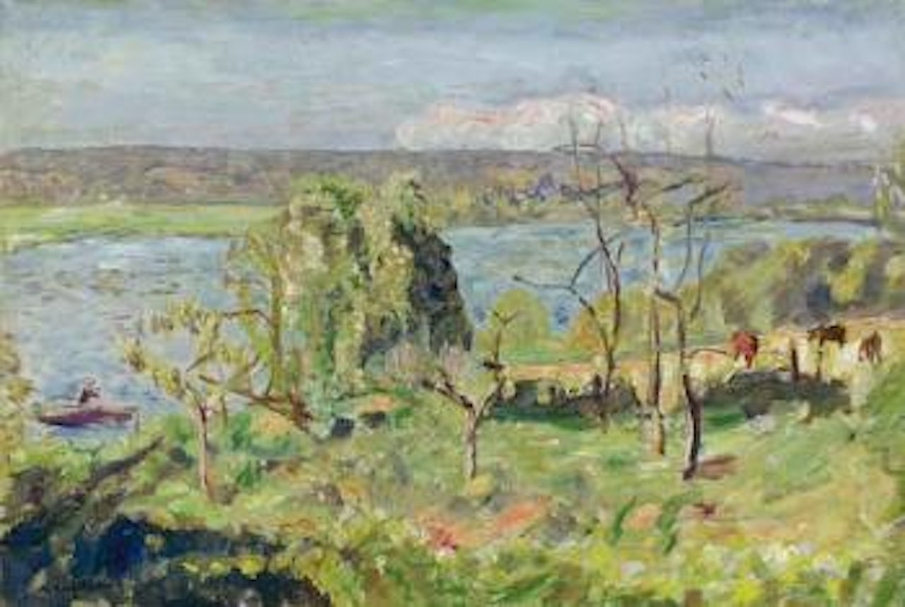 Seine bleue a Vernon by Pierre Bonnard