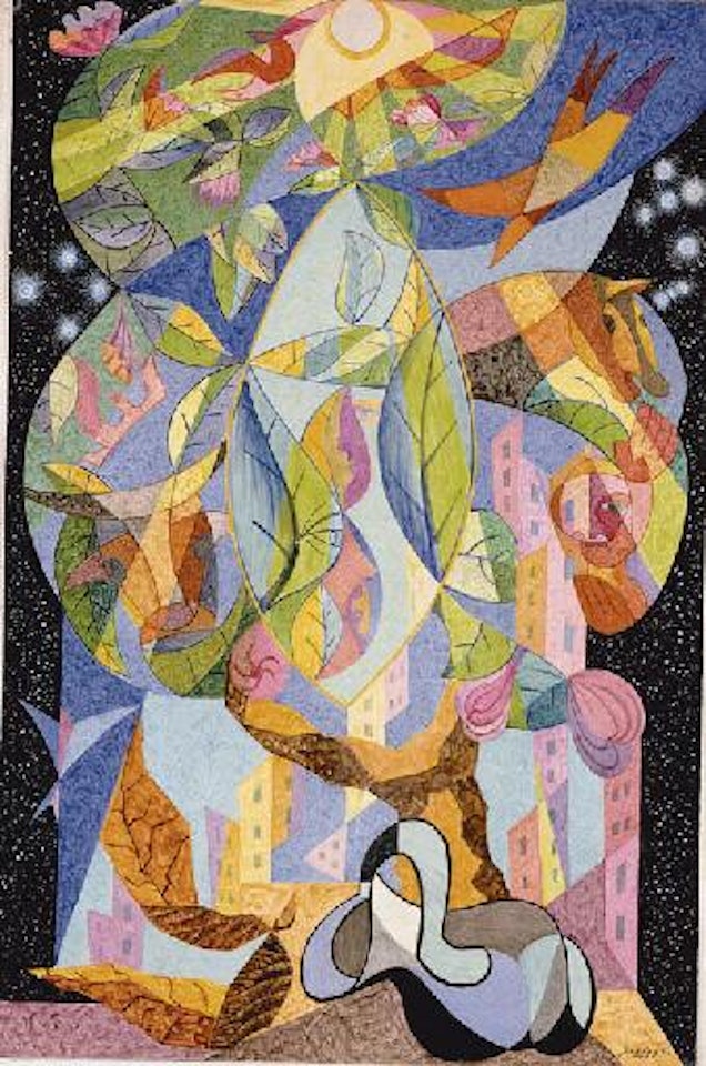 L'arbre by Leopold Survage