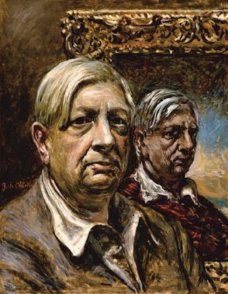 Doppio autoritratto in Cornice by Giorgio de Chirico