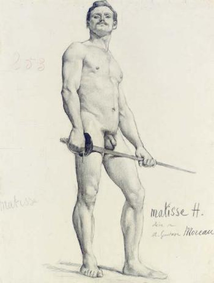 Homme nu avec epee, etude d'academie by Henri Matisse