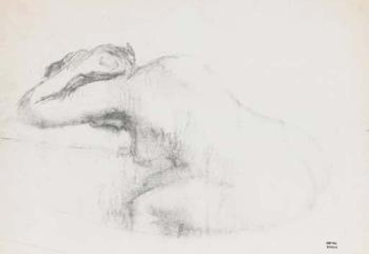 Femme se lavant dans sa baignoire by Edgar Degas
