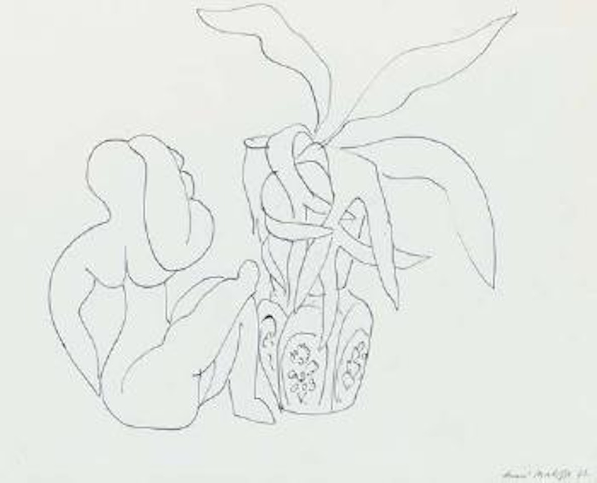 Petite sculpture et plante by Henri Matisse