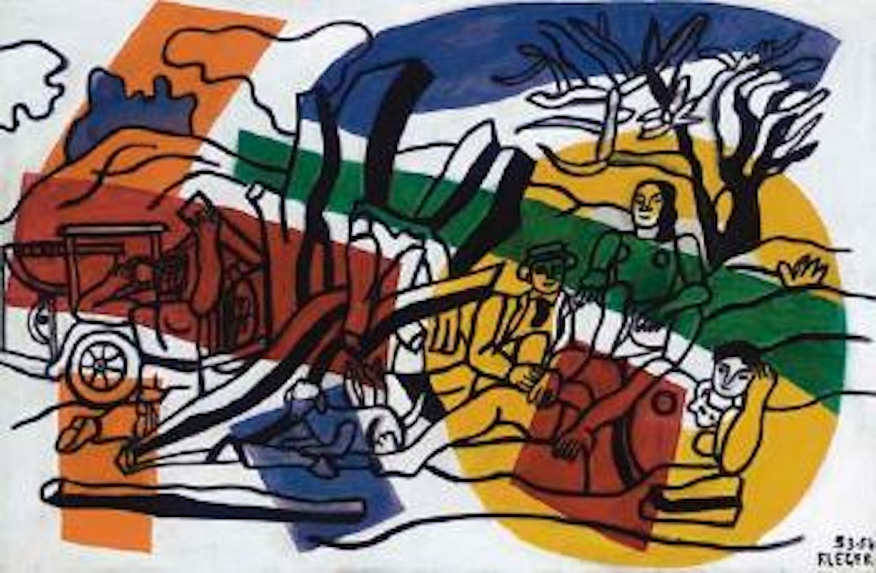Esquisse pour La partie de campagne by Fernand Leger