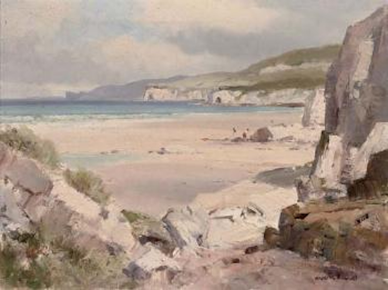 At the White Rocks, Portrush, Co. Antrim by Maurice Canning Wilks