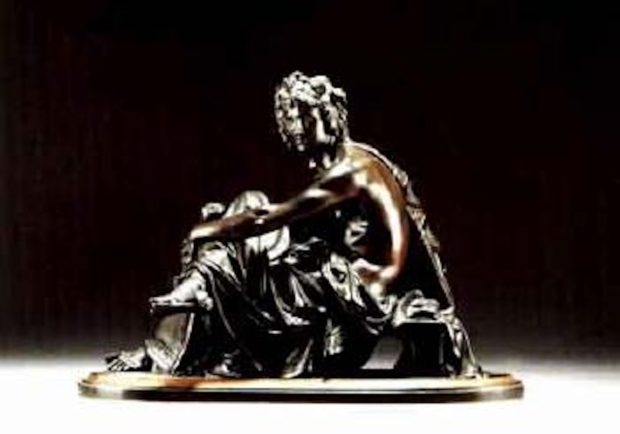 Seated classical male by Albert-Ernest Carrier-Belleuse