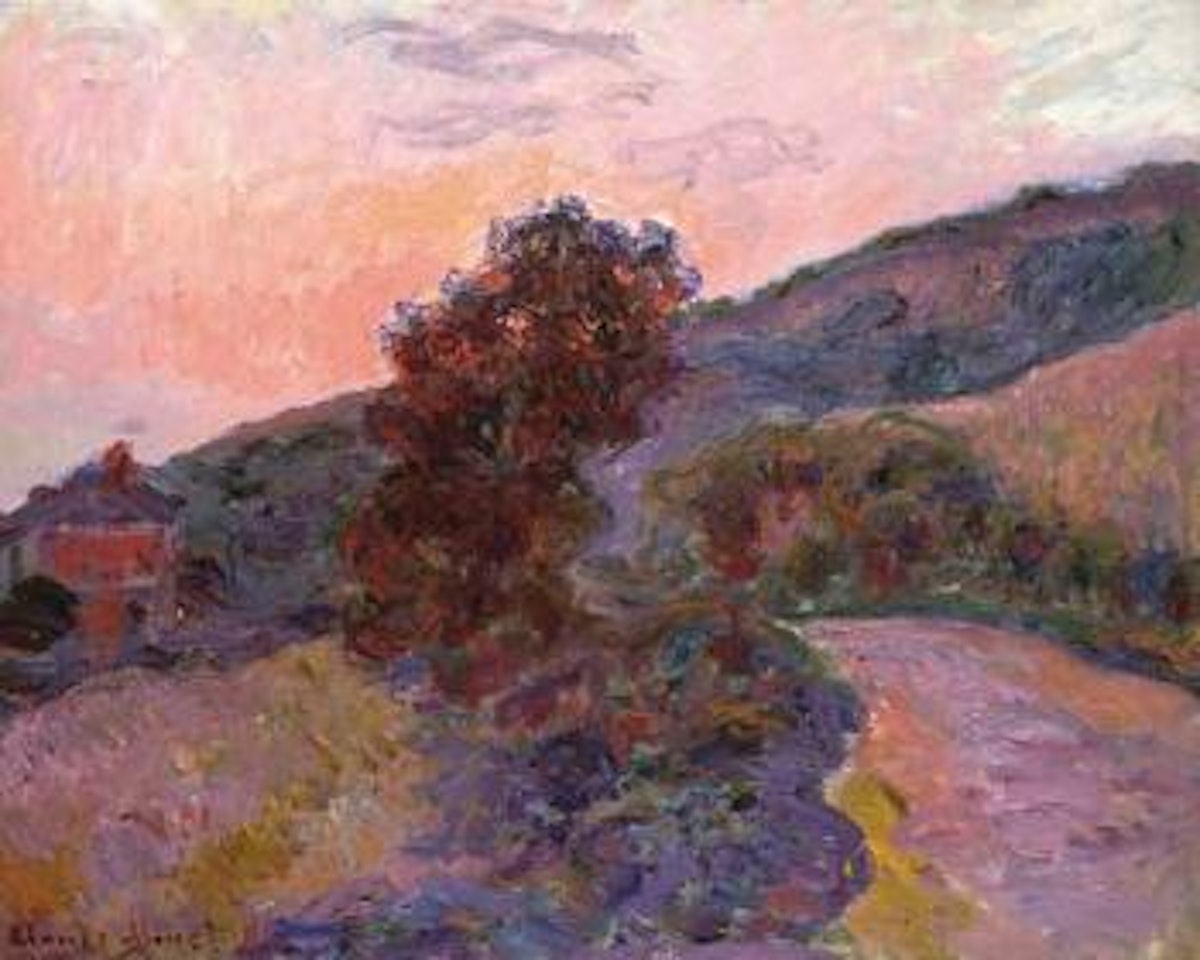 Coucher de soleil a Giverny by Claude Monet