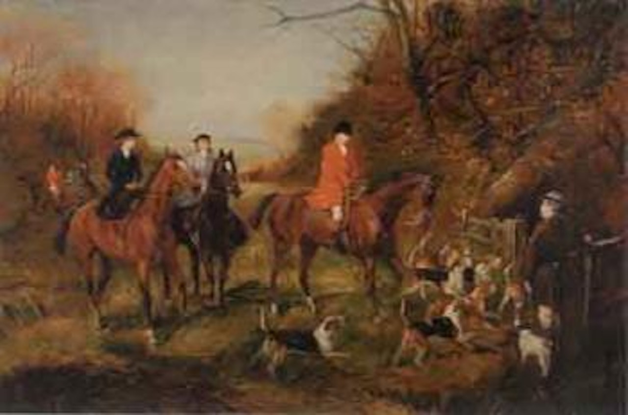 Out for a hunt by Heywood Hardy