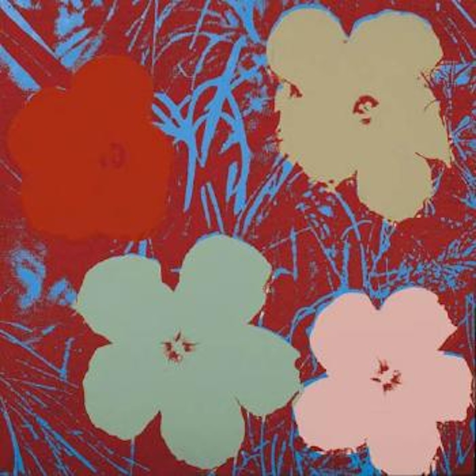 Four-foot flowers by Andy Warhol