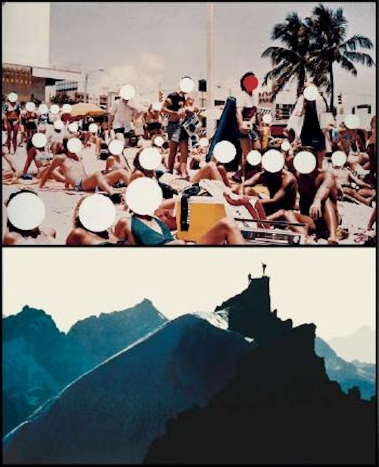Figures at Beach/Figures on Mountain Peak by John Baldessari