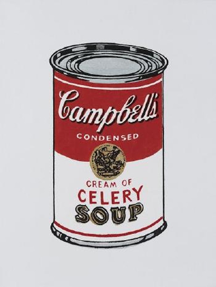 Andy Warhol, Campbell's soup can 1962 by Richard Pettibone