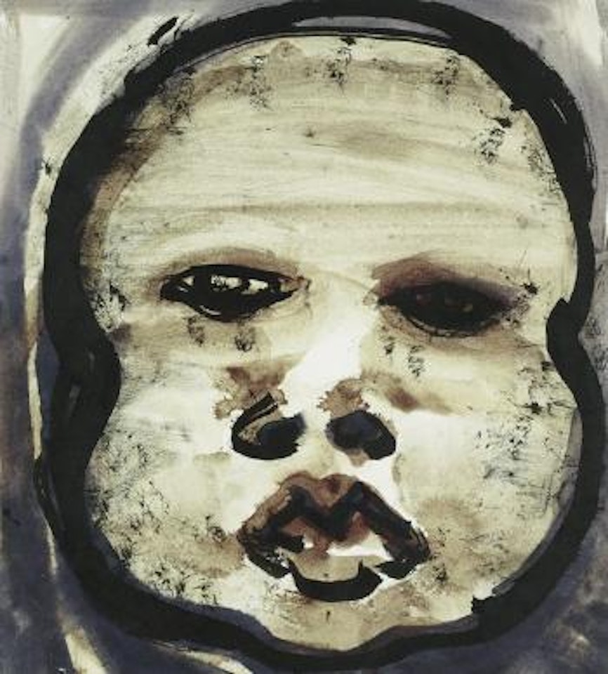 Untitled, face by Marlene Dumas