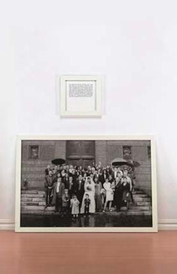 Autobiographical stories, the fake wedding by Sophie Calle