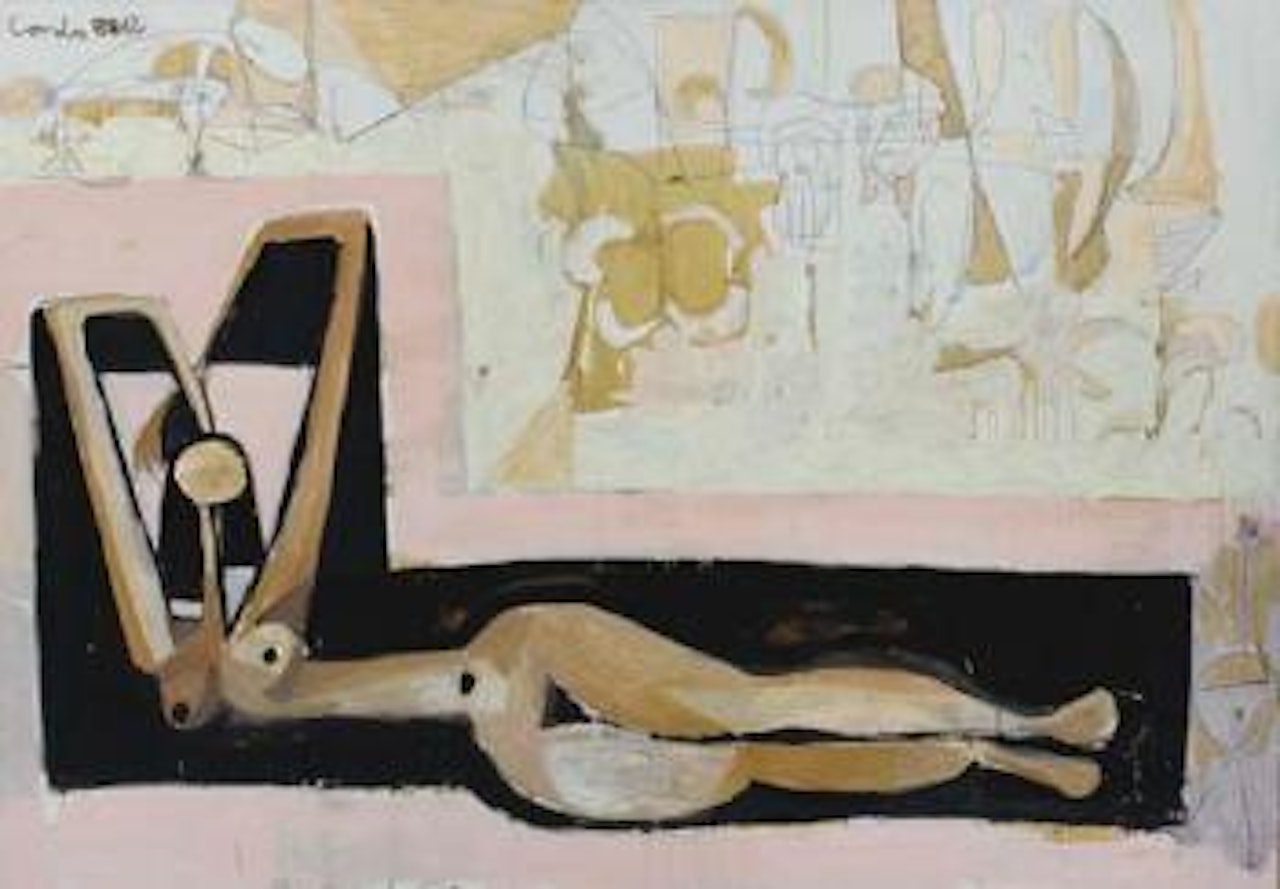 Big reclining nude by George Condo