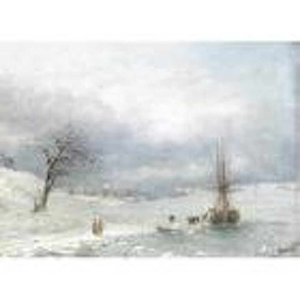 Winter landscape by Ivan Konstantinovich Aivazovsky