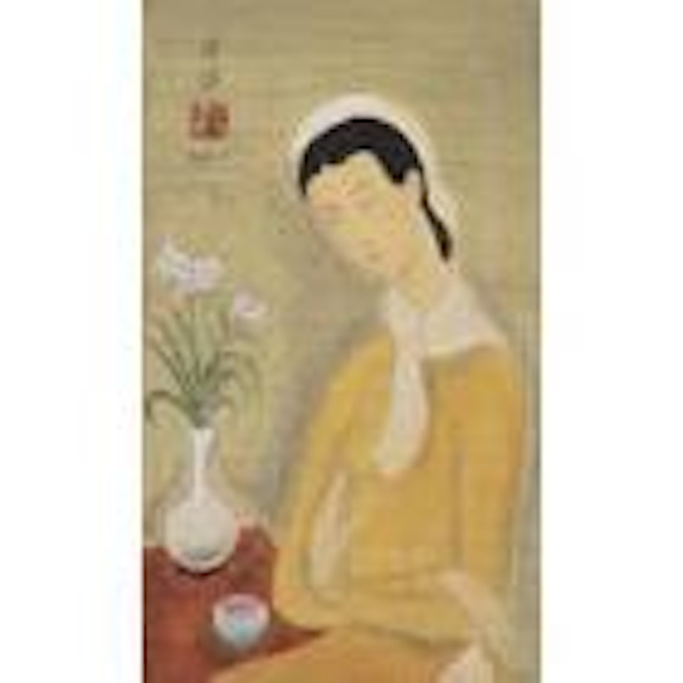 Seated lady by Le Pho